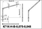 кронштейны для гранёных опор кг1к-1,5-2,0-0,075-0,048